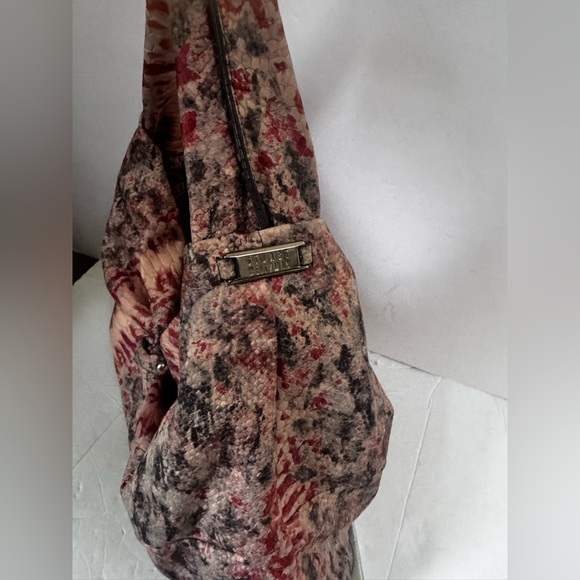 Stuart Weitzman VintageY2K Snake Embossed Leather Hobo Shoulder Bag Animal Print - Picture 7 of 16